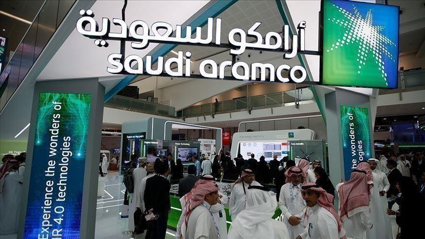 ||FILE PHOTO: Logo of Saudi Aramco is seen at the 20th Middle East Oil &amp; Gas Show and Conference (MOES 2017) in Manama, Bahrain, March 7, 2017. REUTERS/Hamad I Mohammed/File Photo/File Photo||||