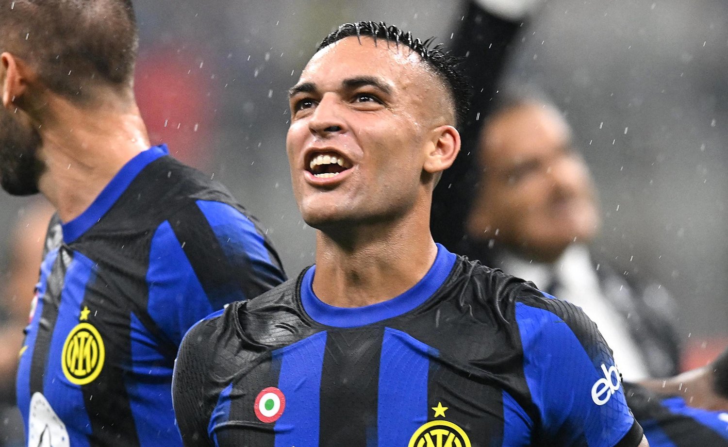 Soccer Football - Serie A - Inter Milan v AC Milan - San Siro, Milan, Italy - September 16, 2023 Inter Milan's Lautaro Martinez celebrates after the match REUTERS/Daniele Mascolo